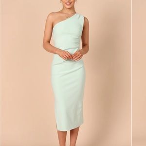 Mint wedding guest dress